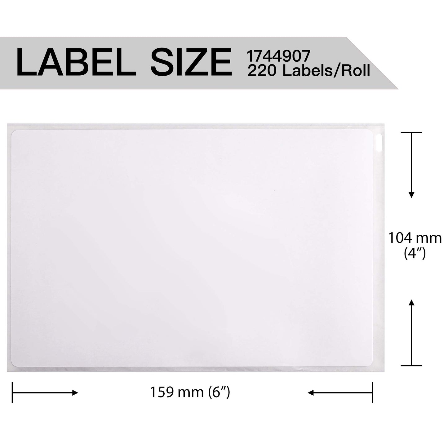 Label Compatible with 4x6 dymo 4XL