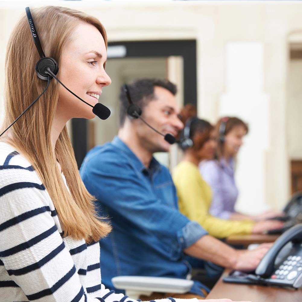 LotFancy Calltel Headset Headphone with Mic