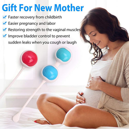 Kegel Balls for Women Tightening, Kegel Weights Exerciser for Beginners or Advanced, Ben Wa Balls Kit for Bladder Control Training, Pelvic Floor Exercises, Pregnancy Postpartum Recovery