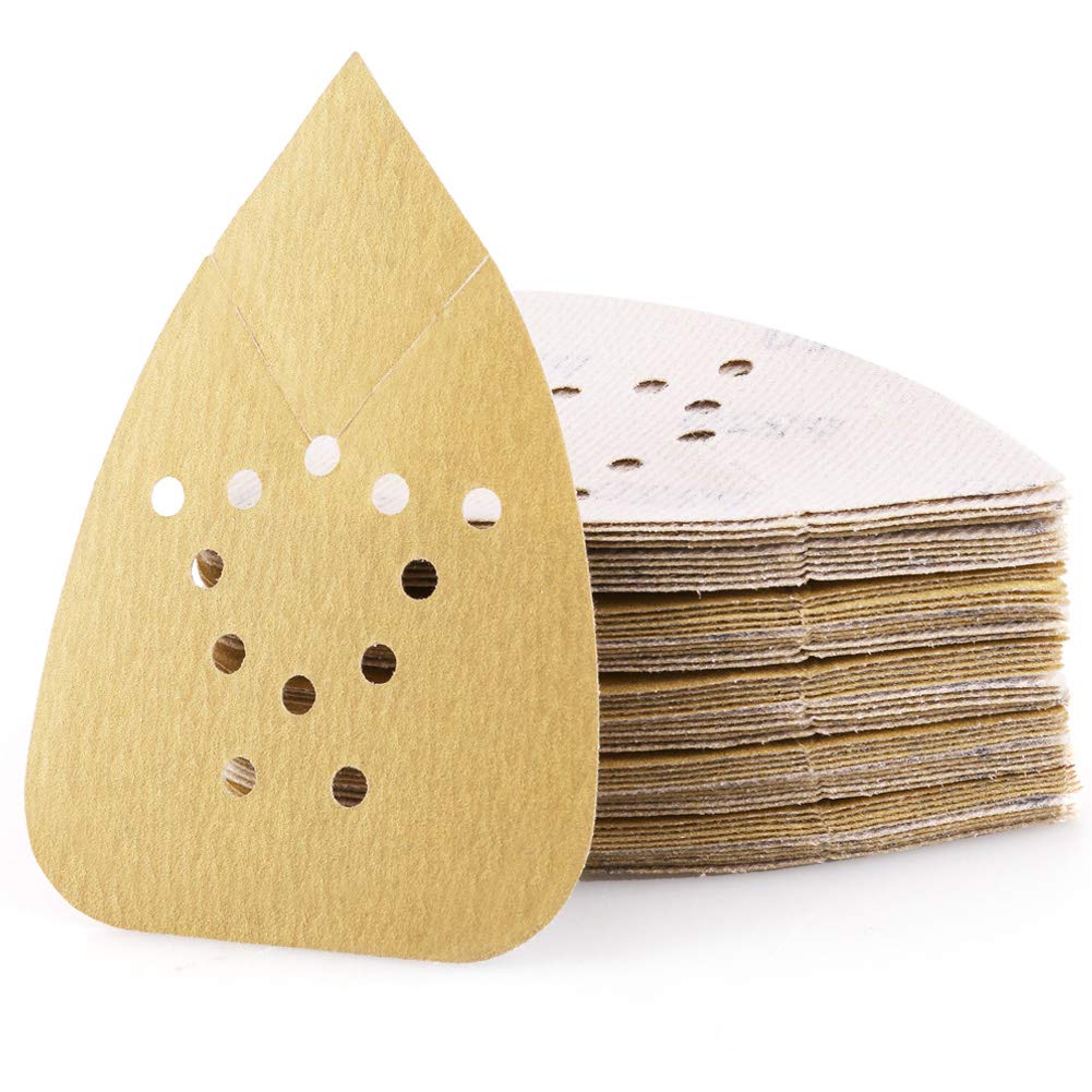 (Yellow) Assorted Mouse Sandpaper 12-Hole