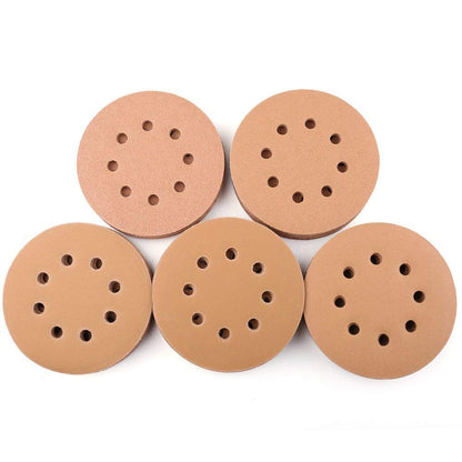 Sanding Disc 60 80 120 150 240 Grit Sandpaper Assortment - 5-Inch 8-Hole Hook and Loop Random Orbital Sander Round Paper by LotFancy, Pack of 100