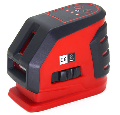 LotFancy Self-Leveling Cross Line Laser Level Kit with Case, Range 65 Ft., Accuracy 1/4 Inch at 100Ft., Ideal for Construction, DIY, Craftsmen and Professional Use