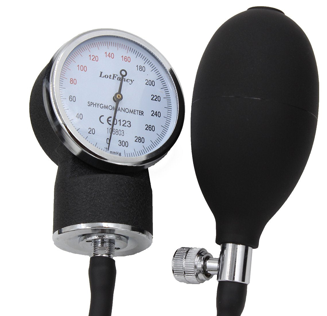 LotFancy Manual Aneroid Sphygmomanometer (Blood Pressure Gauge) with Zipper Case, FDA Approved (Adult Cuff M 10-15.9 inches)