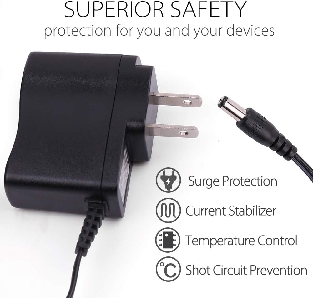 Power Supply for Guitar Effects Pedal, 9V AC DC Power Adapter for BOSS Pedal, 500mA, UL Listed, 6.6FT Cable
