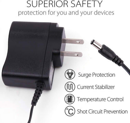 Power Supply for Guitar Effects Pedal, 9V AC DC Power Adapter for BOSS Pedal, 500mA, UL Listed, 6.6FT Cable