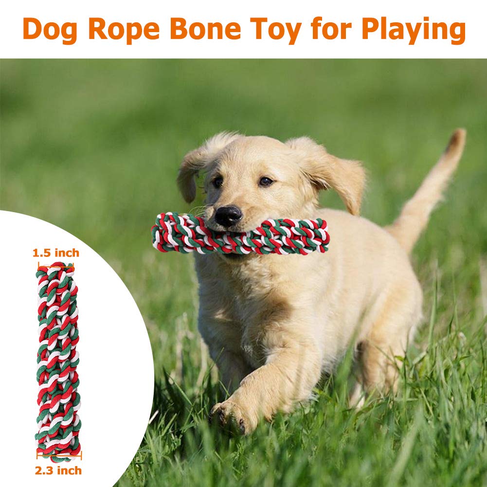 Dog Toys - Dog Rope Toys - Dog Rope Chew Toy for Small and Medium Dogs - Set of 5 XL Dog Rope Toys Set for Chewing, Tug of War and Frisbee