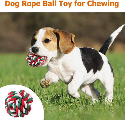 Dog Toys - Dog Rope Toys - Dog Rope Chew Toy for Small and Medium Dogs - Set of 5 XL Dog Rope Toys Set for Chewing, Tug of War and Frisbee