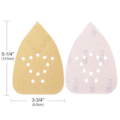 (Yellow) Assorted Mouse Sandpaper 12-Hole