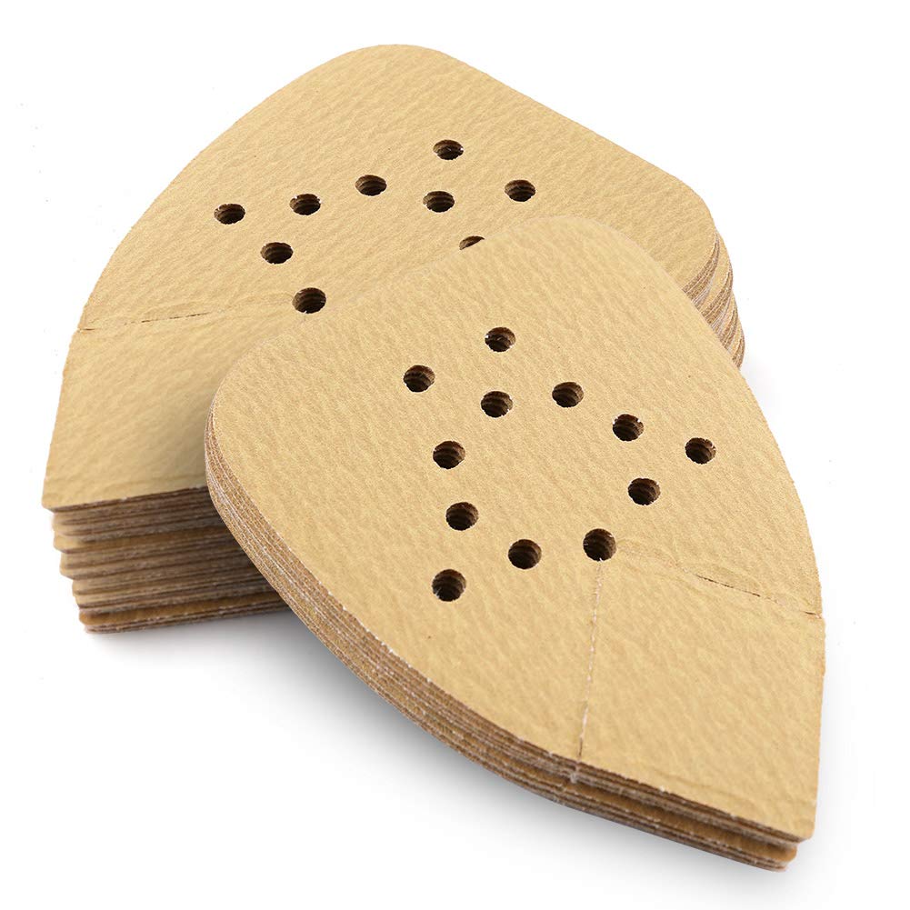 (Yellow) Assorted Mouse Sandpaper 12-Hole