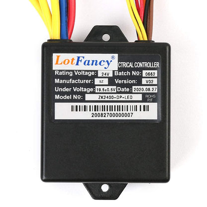 LotFancy 24V Controller for Razor E100 Glow (All Versions), 9 Connectors, Model Number: ZK2400-DP-LED