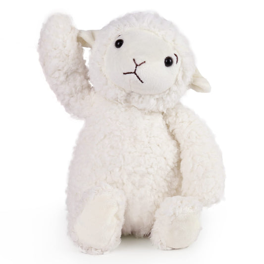 LotFancy Lamb Stuffed Animal, 12" Stuffed Lamb Plush for Baby, Cuddly Fluffy Sheep Toy, Plushies for Newborn Nursery, Easter Decoration PMT