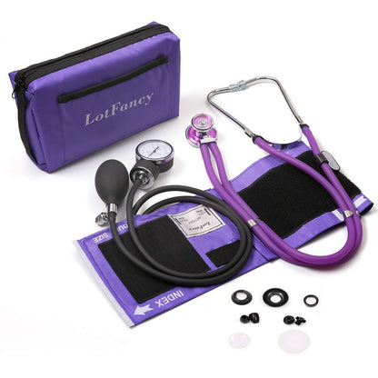 LotFancy Aneroid Sphygmomanometer with Stethoscope Kit