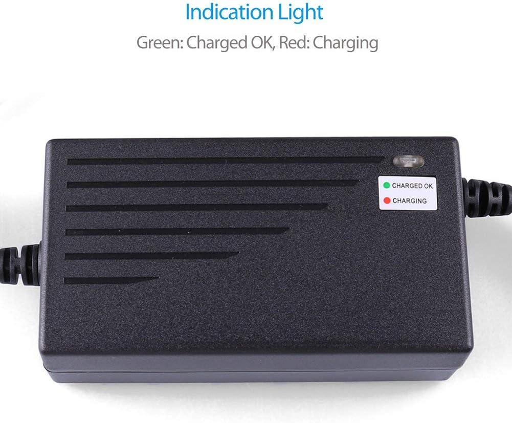 LotFancy 24V 2A Scooter Battery Charger for Razor MX350 Dirt Bike, E300, E200, E100, E125, E150, PR200, E175, E500, CC2420, Pocket Mod, UL Listed, Fast Charge