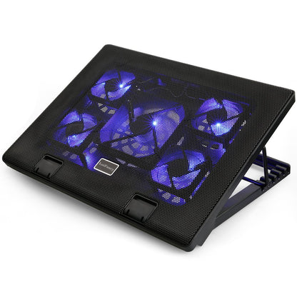LotFancy Laptop Cooler Cooling Pad with 5 Quiet Fans for 12-17" Notebook, Dual USB Ports