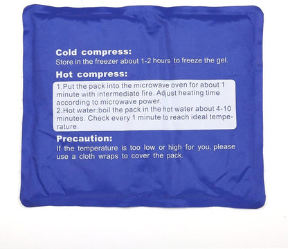 Reusable Gel Ice Pack for Hot Cold Therapy by LotFancy, Ideal for Injuries First Aid Back Shoulder Neck Head (11.5 x 9.5 Inches)