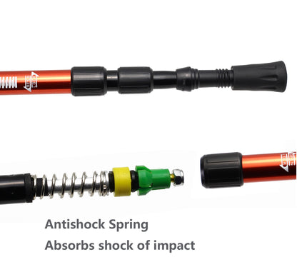 LotFancy Trekking Poles - Ultralight Walking Hiking Sticks, Adjustable Trail Poles for Women Men