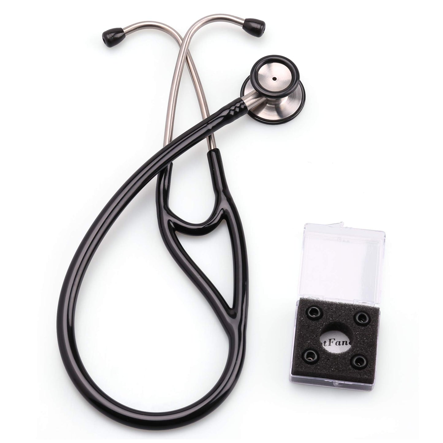 Cardiology Stethoscope, LotFancy Dual Head Stethoscope with Hard Case, Stainless Steel Chestpiece