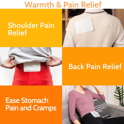 MEDLOT Body Warmers with Adhesive, Safe Long Lasting Pack with Up to 18 Hours of Heat, Air-Activated, Disposable Heating Pad for Warmth and Pain Relief