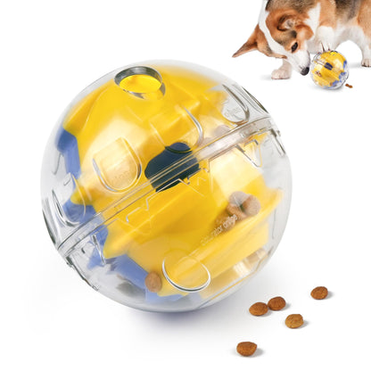 Prime Pets Dog Treat Ball, Adjustable Food Dispensing Toys, Slow Feeder Treat Ball