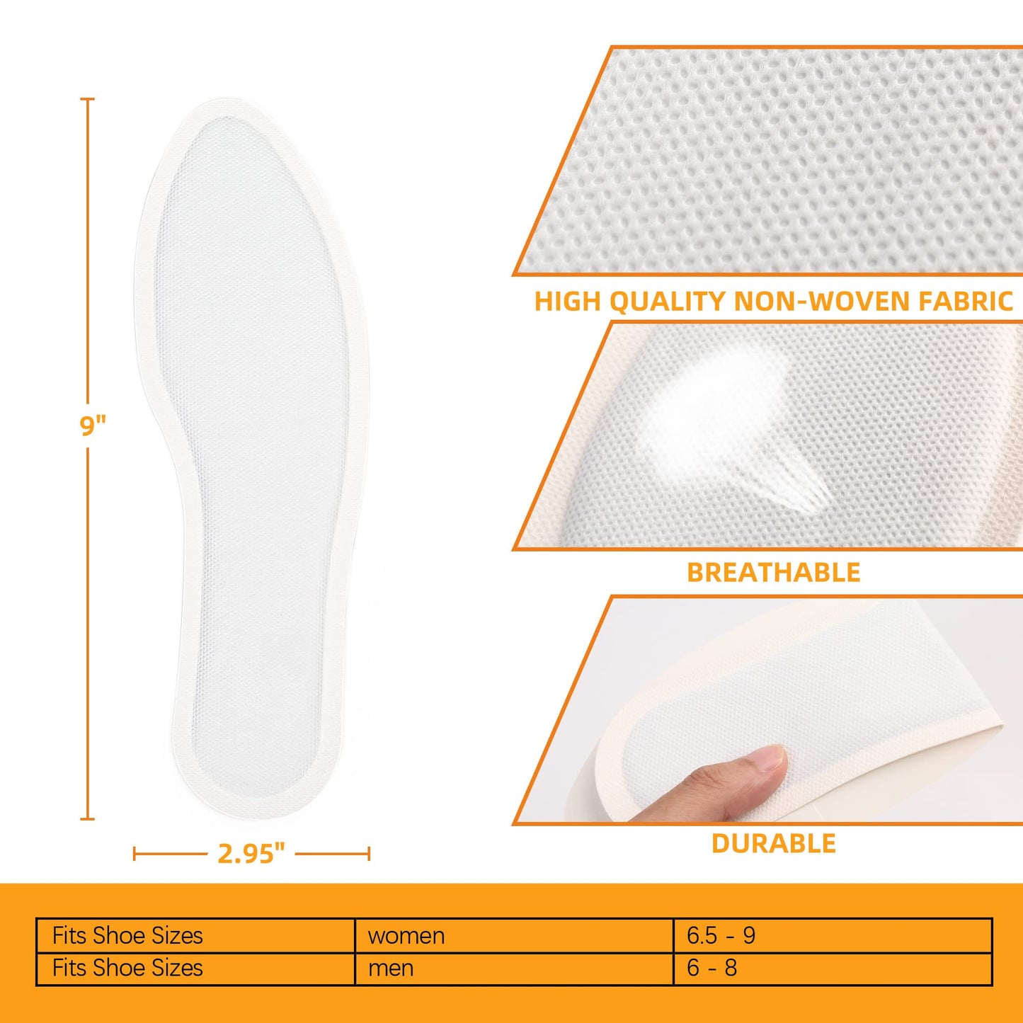 MEDLOT Heated Insoles Foot Warmer, 20 Pairs, Long Lasting Disposable Boot Shoe Warmer for Men and Women