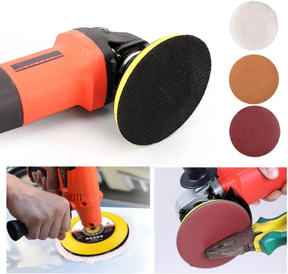 LotFancy Lambs Wool Hook and Loop Polishing Pad