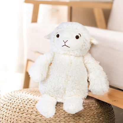 LotFancy Lamb Stuffed Animal, 12" Stuffed Lamb Plush for Baby, Cuddly Fluffy Sheep Toy, Plushies for Newborn Nursery, Easter Decoration PMT