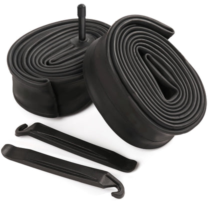 LotFancy 28" 700x35/37/38/40/42/43c Bike Tubes, Packof 2, 700c Road Bicycle Tire Tube