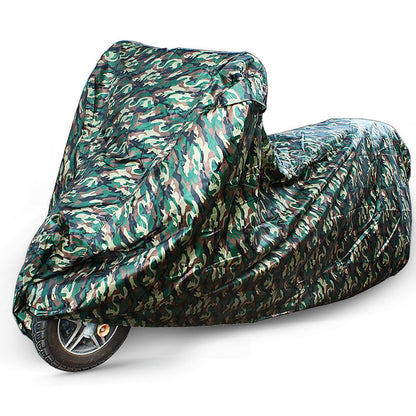 LotFancy Motorcycle Cover - All Weather Deluxe Waterproof Bike Tarp for Scooter Moped Cruiser etc.