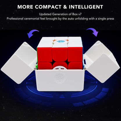 LotFancy GAN 11 M Pro, 3x3 Magnetic Speed Cube, Stickerless GAN11 M Pro Magic Puzzle Cube, Super Lightweight, Frosted Finish (Primary Internal)