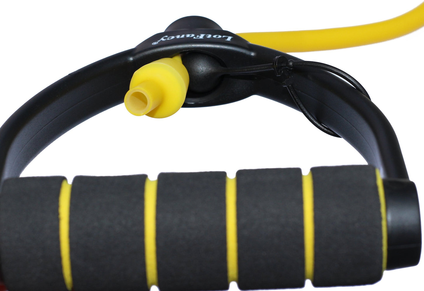 LotFancy Exercise Resistance Band Adjustable Workout Band Tube with Foam Handles, 59-Inch Length, for Fitness Gym Yoga Boxing Training