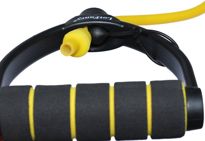 LotFancy Exercise Resistance Band Adjustable Workout Band Tube with Foam Handles, 59-Inch Length, for Fitness Gym Yoga Boxing Training