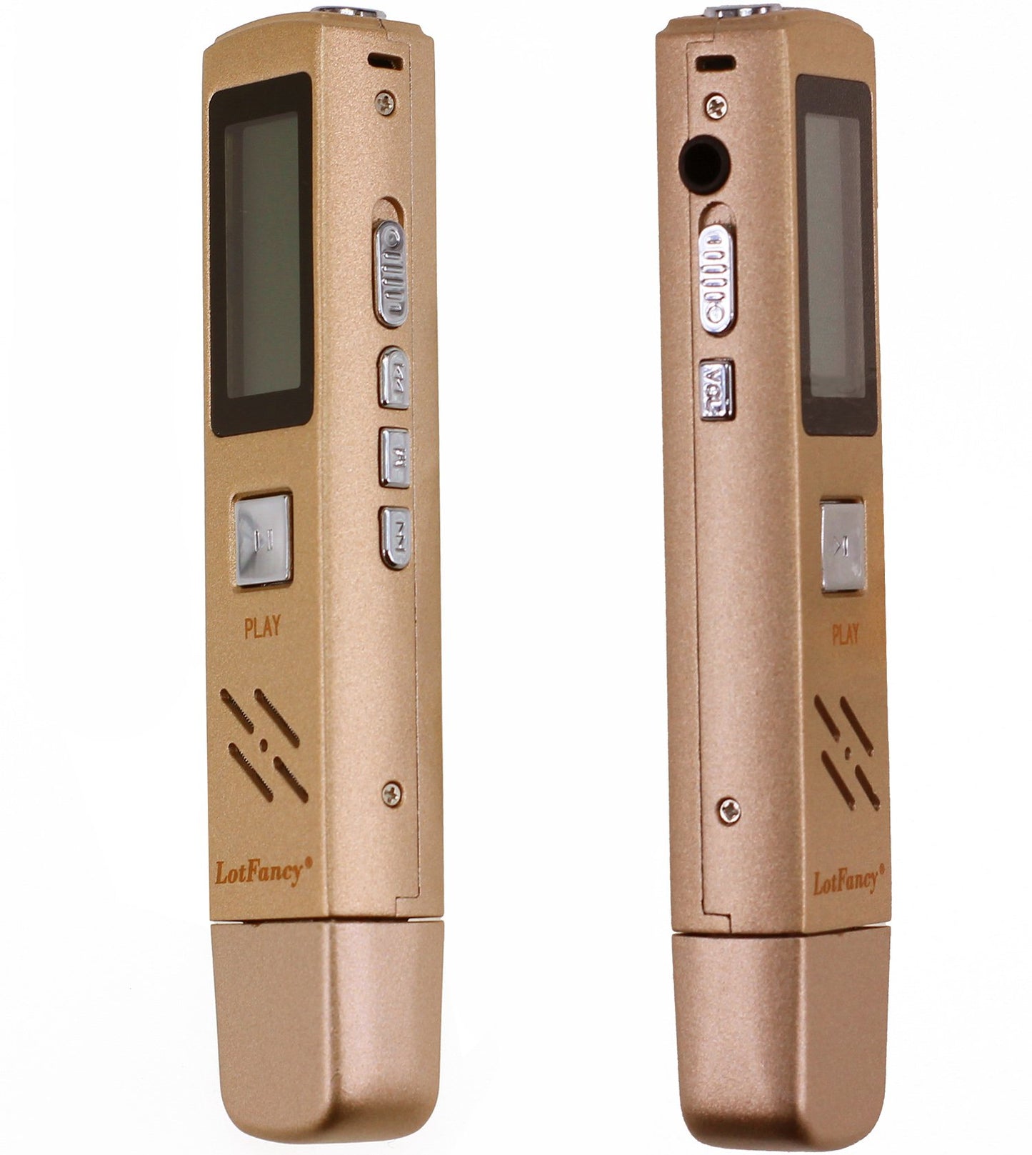 LotFancy USB Digital Voice Recorder /MP3 Player - Rechargeable 8GB Audio Dictaphone