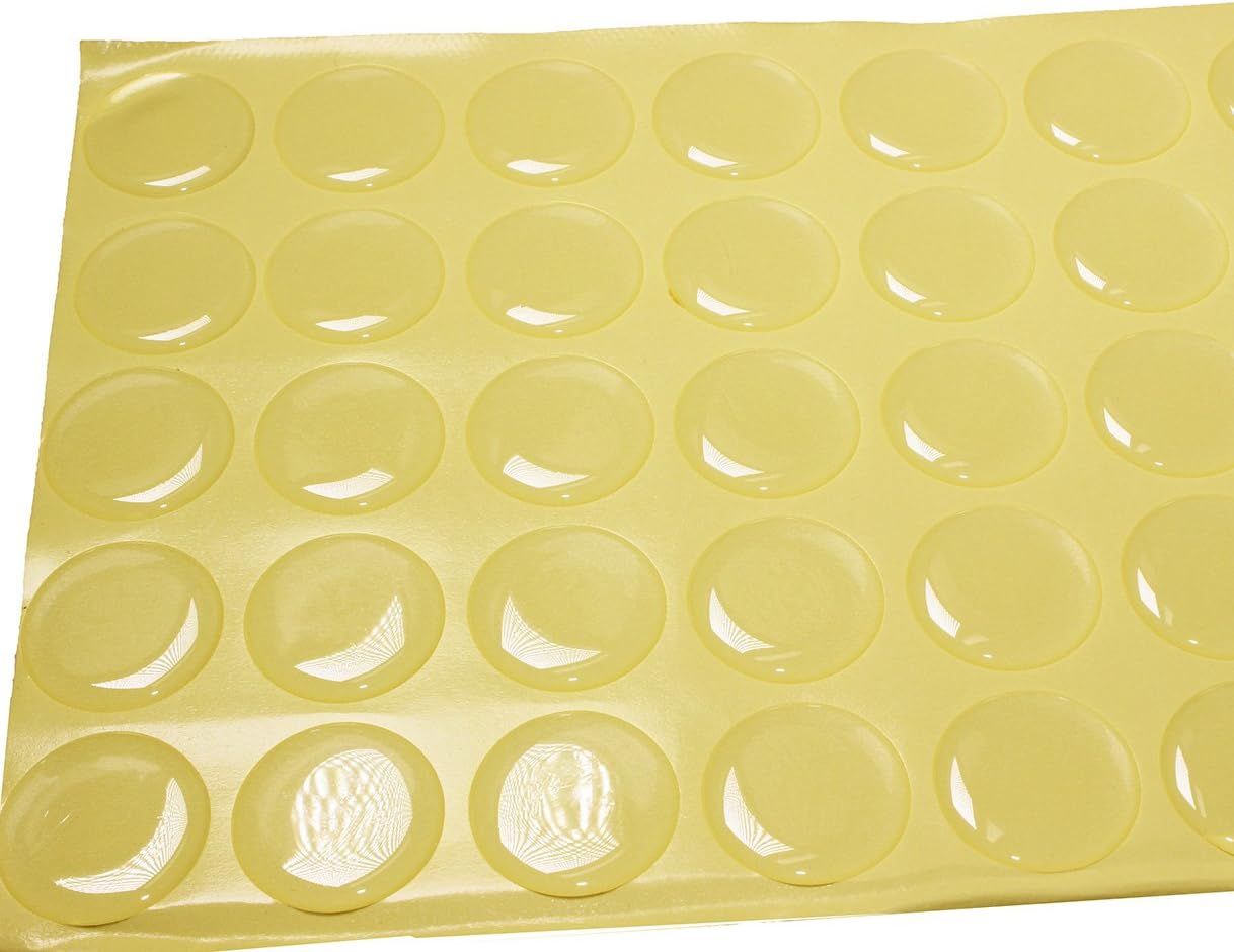 LotFancy 300 PCS Epoxy Stickers for Bottle Cap Pendants, 1-Inch, Clear