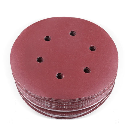 6 Inch 6 Holes 320 Grit Sanding Discs, 90PCS Hook and Loop Sandpaper, Random Orbital Sander Paper by LotFancy