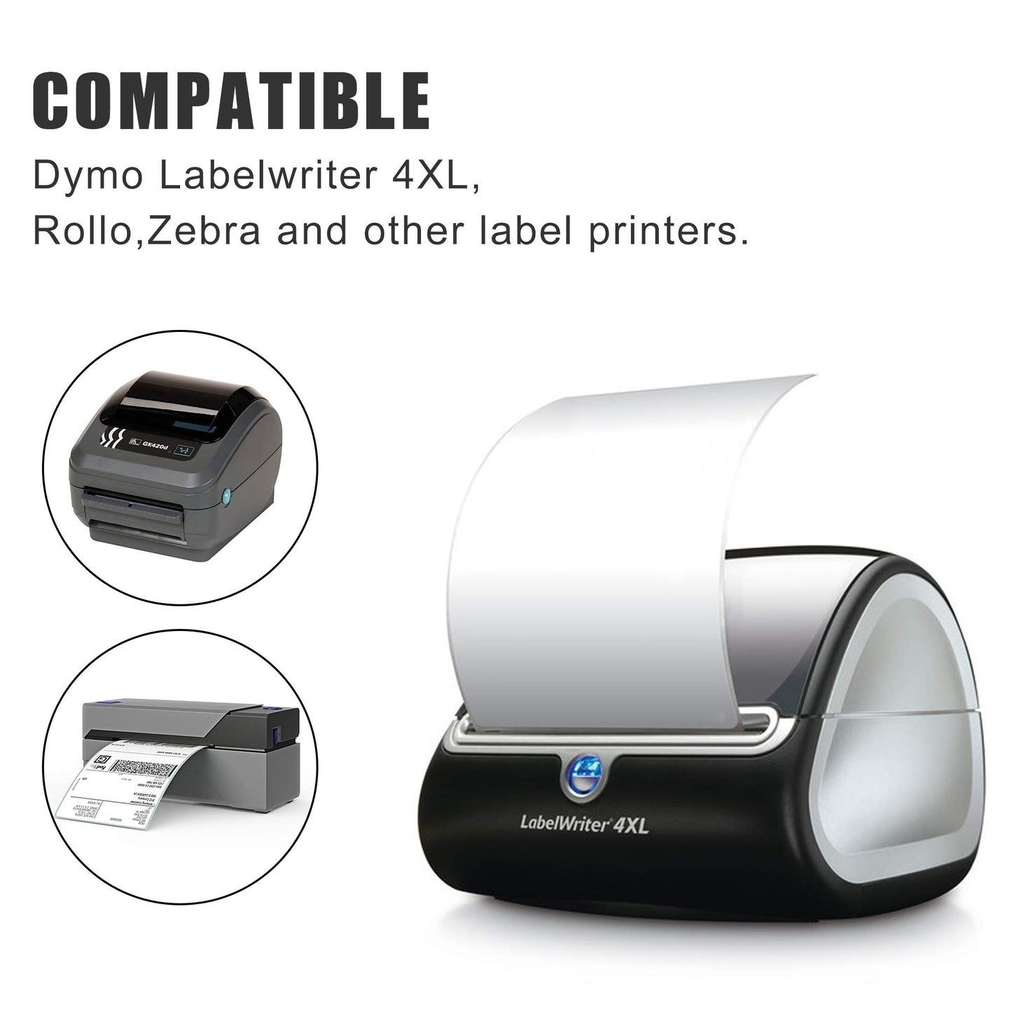 Label Compatible with 4x6 dymo 4XL