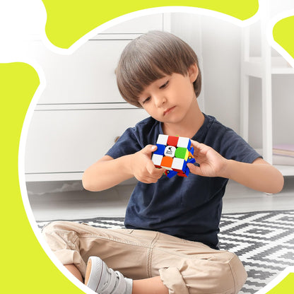 Swift Block 355S Cube 3x3, Magnetic Speed Cube, 48 Magnets Magic Cube, Stickerless, Fast Smooth Puzzle for Kids and Adult