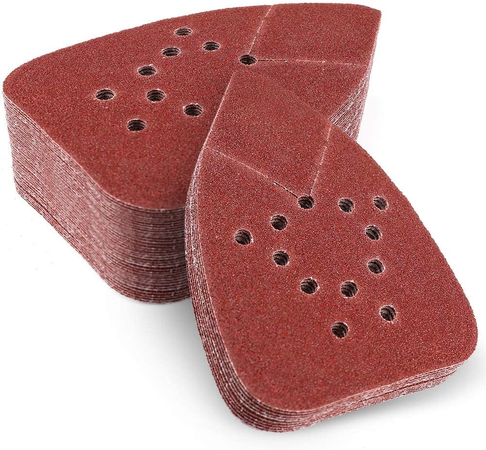 (Red) Assorted Mouse Sandpaper 12-Hole