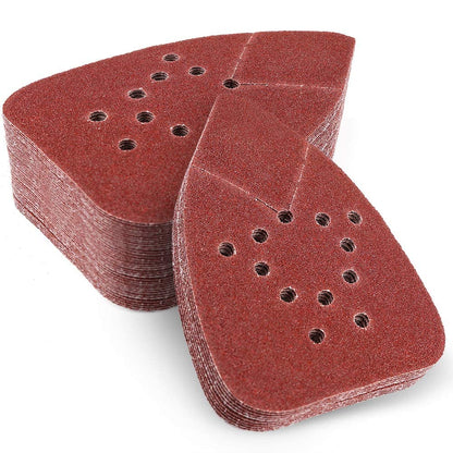 (Red) Assorted Mouse Sandpaper 12-Hole