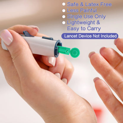 LotFancy Lancets for Diabetes Testing, 33 Gauge, Twist Top Lancets for Glucose Blood Testing, Sterile, Disposable