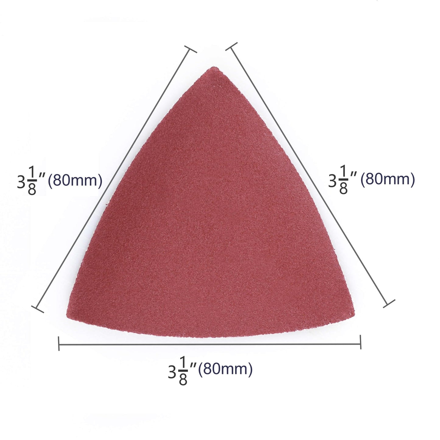 LotFancy Sanding Pad for Oscillating Multitool, Detail Sander Sandpaper, 40 60 80 120 180 240 Assorted Grit Triangle Sanding Sheets, 3-1/8 Inch (80mm), Hook and Loop