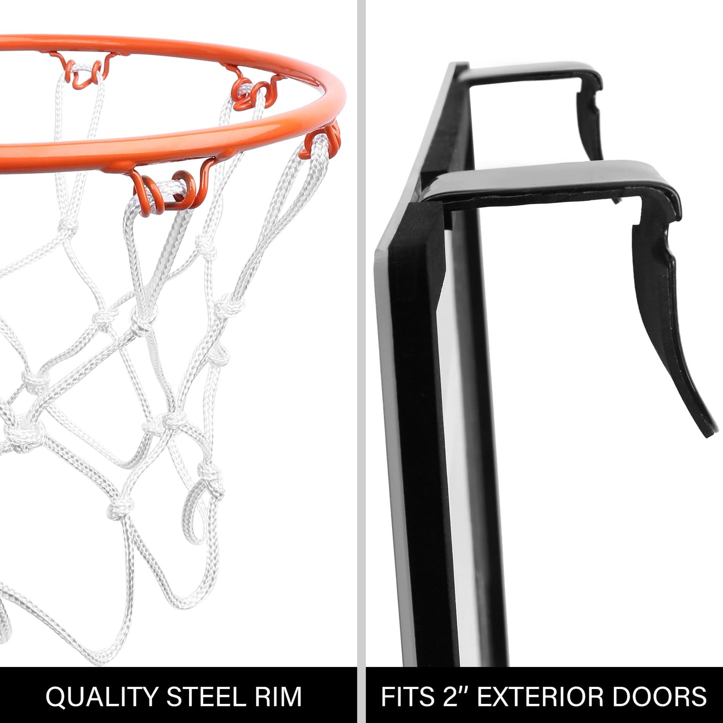 LotFancy Mini Basketball Hoop, 18 x 12'' Basketball Hoop Indoor for Kids Adults, Shatter Resistant Backboard with 3 Balls, Complete Accessories Included