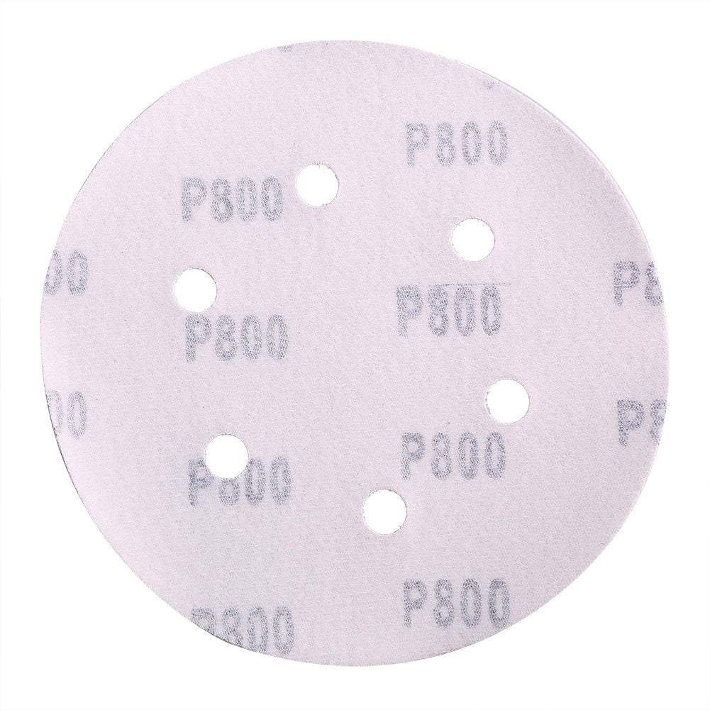 6 Inch 6 Holes Sanding Discs by LotFancy, 800 Grit Sandpaper, Hook and Loop Orbit Sander Paper, Pack of 90