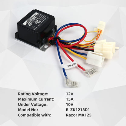 12V Electrical Controller for Razor MX125, 7 Connectors, Model B-ZK1218D1