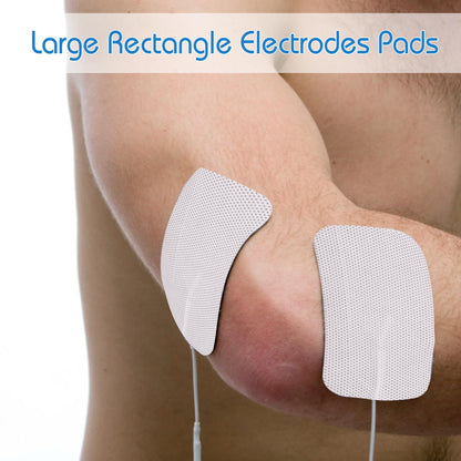 LotFancy TENS Unit Replacement Pads Assorted Sizes, 20PCS Self-Adhesive Electrode Pads for TENS/EMS Massager, 2” x 2” -12Pcs, 2” x 3.5”- 4Pcs, 1.25" Round - 4Pcs