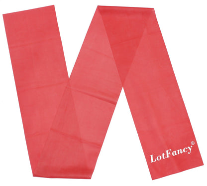 LotFancy Resistance Band Set for Exercise Workout Strength Crossfit Legs Stretch Training Pilates, Set of 3 Green Red Blue, Heavy Medium Light Levels