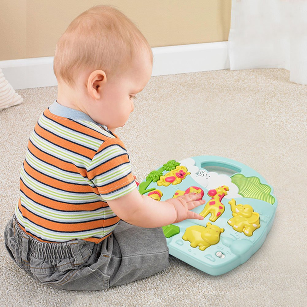 LotFancy Baby Musical Toys with Zoo Animal Sounds for Newborns, Infant Early Educational Developmental Baby Rattle Toys for Kids, Gifts for Baby Thanksgiving Day, Christams Day