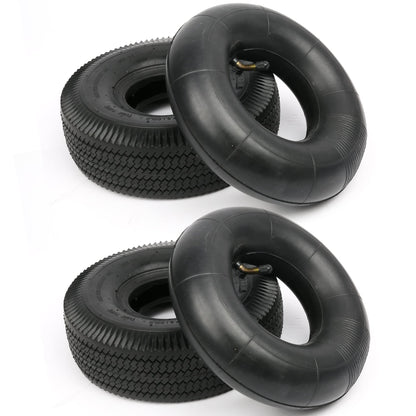 LotFancy 4.10/3.50-4” Tire, 2 Pack 10” Utility Tire for Dolly Hand Truck Garden Carts