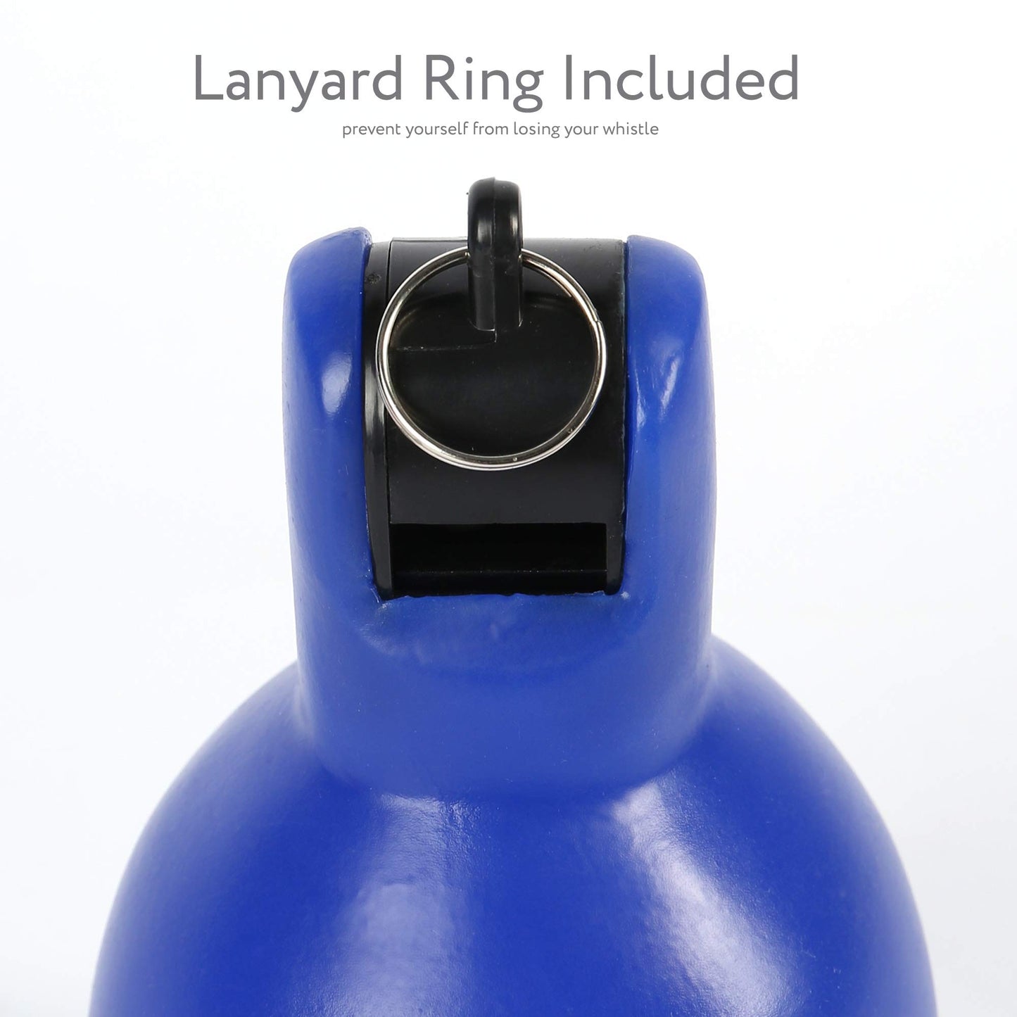 LotFancy Hand Squeeze Whistles, 2 Pack Coach Whistle for Coaches Referees, Hand-held Outdoor Indoor Sports Whistle, Soft PVC