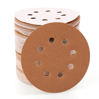 Sanding Disc 60 80 120 150 240 Grit Sandpaper Assortment - 5-Inch 8-Hole Hook and Loop Random Orbital Sander Round Paper by LotFancy, Pack of 100