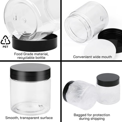 LotFancy plastic jars with lids